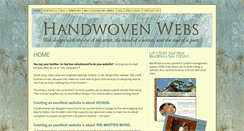 Desktop Screenshot of handwovenwebs.com